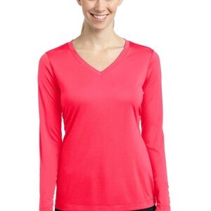 BCG Women's Vivid Salmon Long Sleeve Tee